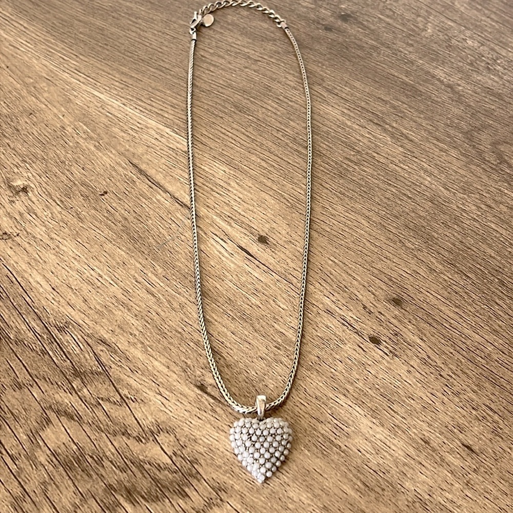 Sterling Silver reversible heart snake rope chain necklace 18”- 20” adjustable